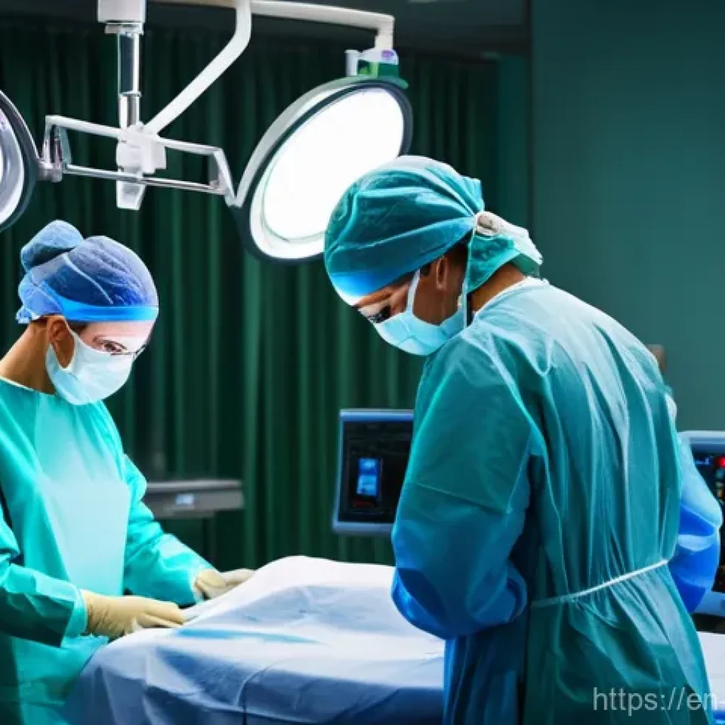 간호사의 수술실 근무 경험 - **Prompt 1: The Critical Moment in the OR**
    "A highly intense and focused scene inside a modern ...